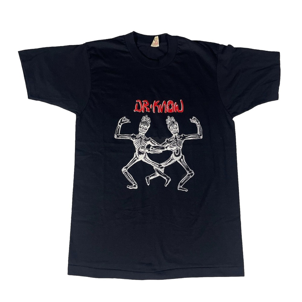 Vintage Dr. Know 1987 Tour T Shirt UNWORN Mens M Single Stitch Screen Stars Tee